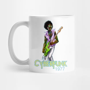 Asplenia Studios Cyberfunk 1977 bass player Mug